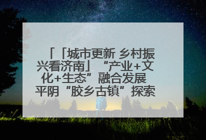 「城市更新 乡村振兴看济南」“产业+文化+生态”融合发展 平阴“胶乡古镇”探索振兴路径成效显著