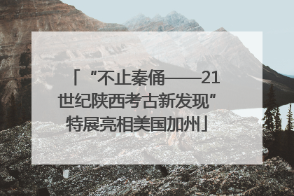 “不止秦俑——21世纪陕西考古新发现”特展亮相美国加州