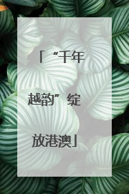 “千年越韵”绽放港澳