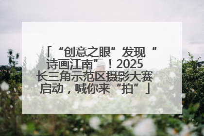 “创意之眼”发现“诗画江南”！2025长三角示范区摄影大赛启动，喊你来“拍”