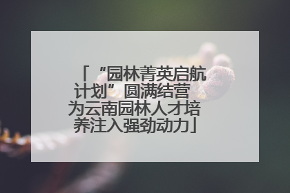 “园林菁英启航计划”圆满结营 为云南园林人才培养注入强劲动力