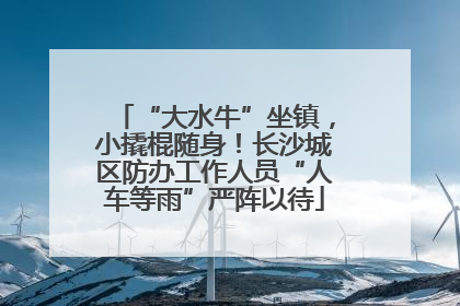 “大水牛”坐镇，小撬棍随身！长沙城区防办工作人员“人车等雨”严阵以待