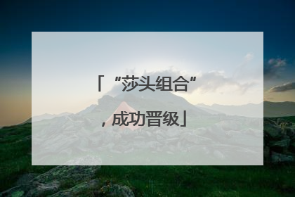 “莎头组合”，成功晋级