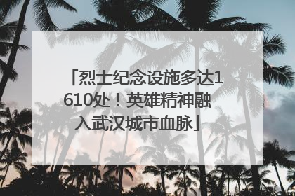 烈士纪念设施多达1610处！英雄精神融入武汉城市血脉