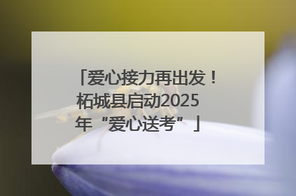 爱心接力再出发！柘城县启动2025年“爱心送考”