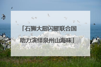 石狮大厨闪耀联合国 助力演绎泉州山海味