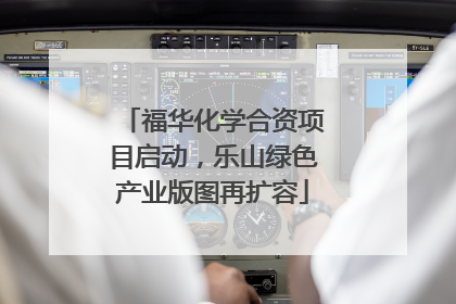福华化学合资项目启动，乐山绿色产业版图再扩容