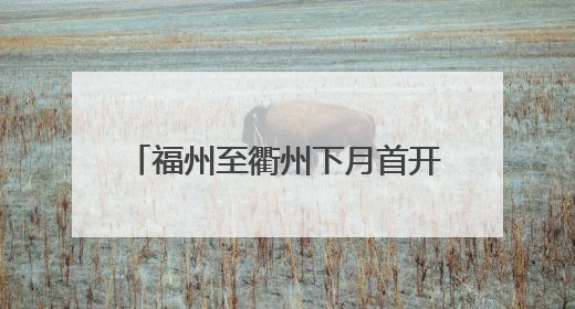 福州至衢州下月首开“绿巨人”动车组 全车覆盖免费WiFi