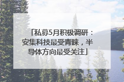 私募5月积极调研：安集科技最受青睐，半导体方向最受关注