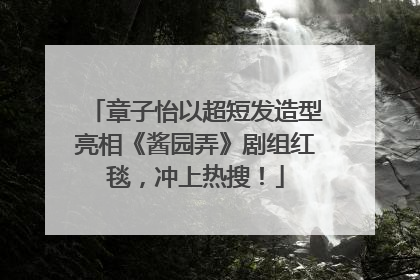 章子怡以超短发造型亮相《酱园弄》剧组红毯，冲上热搜！