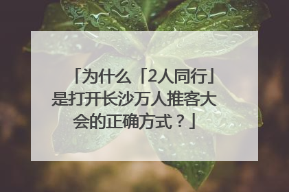 为什么「2人同行」是打开长沙万人推客大会的正确方式？