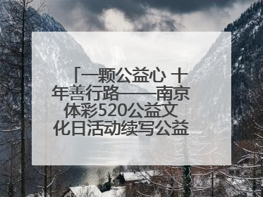 一颗公益心 十年善行路——南京体彩520公益文化日活动续写公益新篇章