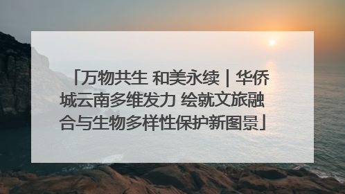 万物共生 和美永续｜华侨城云南多维发力 绘就文旅融合与生物多样性保护新图景