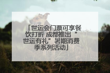 世运会门票可享餐饮打折 成都推出“世运有礼”暑期消费季系列活动