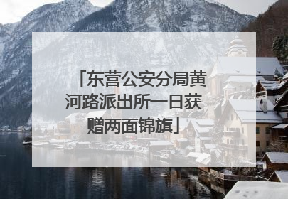 东营公安分局黄河路派出所一日获赠两面锦旗
