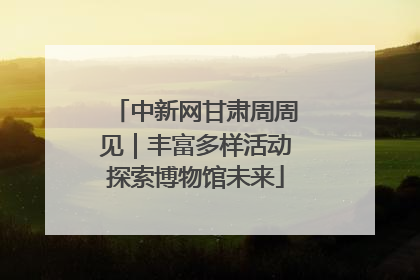 中新网甘肃周周见｜丰富多样活动探索博物馆未来