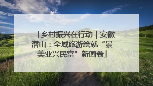 乡村振兴在行动｜安徽潜山：全域旅游绘就“景美业兴民富”新画卷