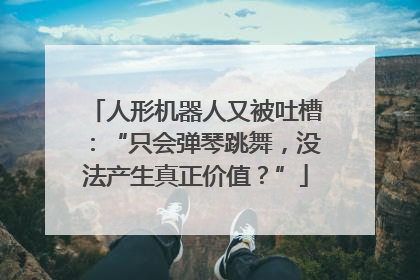 人形机器人又被吐槽：“只会弹琴跳舞，没法产生真正价值？”