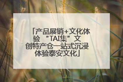 产品展销+文化体验 “TAI集”文创特产仓一站式沉浸体验泰安文化