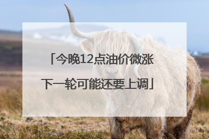 今晚12点油价微涨 下一轮可能还要上调