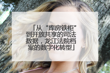 从“库房铁柜”到开放共享的司法数据，龙江法院档案的数字化转型