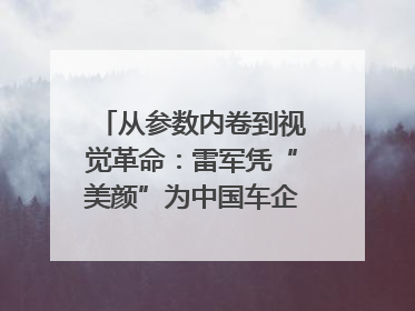 从参数内卷到视觉革命：雷军凭“美颜”为中国车企撕开设计新赛道｜封面车评