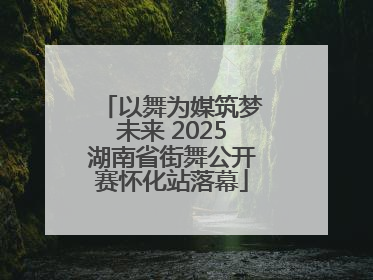 以舞为媒筑梦未来 2025湖南省街舞公开赛怀化站落幕