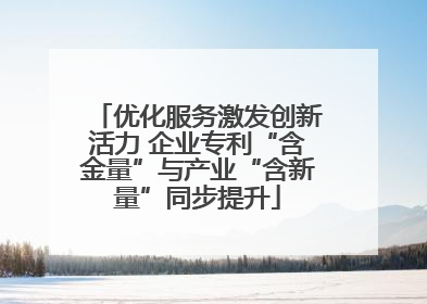 优化服务激发创新活力 企业专利“含金量”与产业“含新量”同步提升