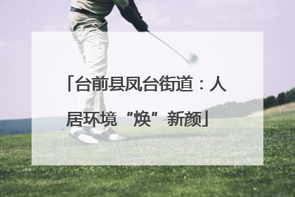 台前县凤台街道：人居环境“焕”新颜