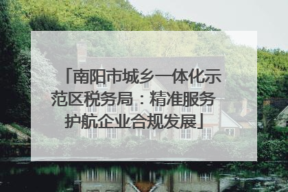 南阳市城乡一体化示范区税务局：精准服务护航企业合规发展