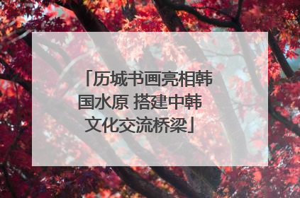 历城书画亮相韩国水原 搭建中韩文化交流桥梁