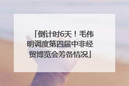 倒计时6天！毛伟明调度第四届中非经贸博览会筹备情况
