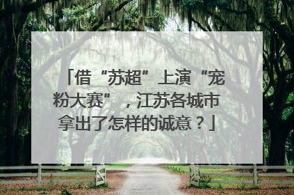 借“苏超”上演“宠粉大赛”，江苏各城市拿出了怎样的诚意？