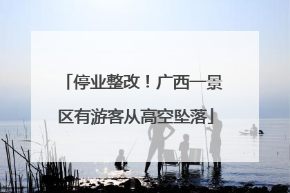 停业整改！广西一景区有游客从高空坠落