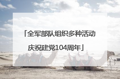 全军部队组织多种活动庆祝建党104周年