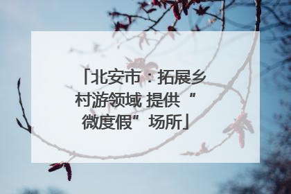 北安市：拓展乡村游领域 提供“微度假”场所