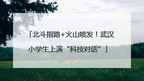 北斗指路+火山喷发！武汉小学生上演“科技对话”