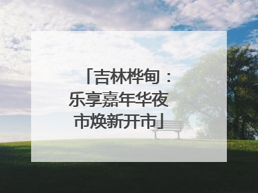 吉林桦甸：乐享嘉年华夜市焕新开市