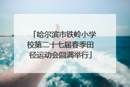 哈尔滨市铁岭小学校第二十七届春季田径运动会圆满举行