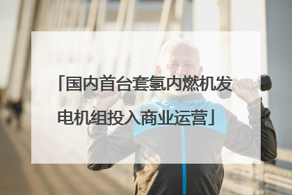 国内首台套氢内燃机发电机组投入商业运营