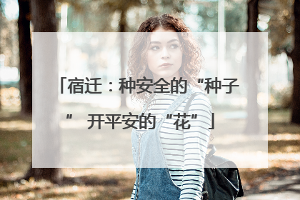 宿迁：种安全的“种子” 开平安的“花”