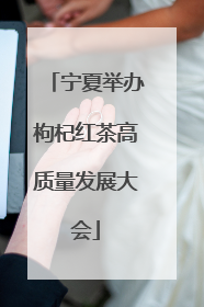 宁夏举办枸杞红茶高质量发展大会