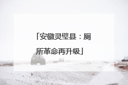 安徽灵璧县：厕所革命再升级
