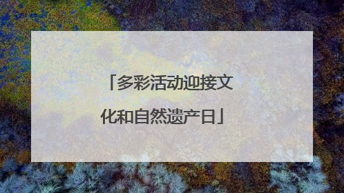 多彩活动迎接文化和自然遗产日