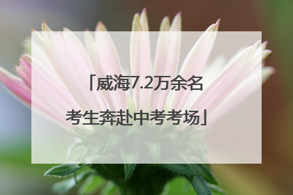 威海7.2万余名考生奔赴中考考场
