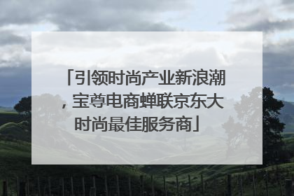 引领时尚产业新浪潮，宝尊电商蝉联京东大时尚最佳服务商