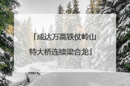 成达万高铁仗岭山特大桥连续梁合龙