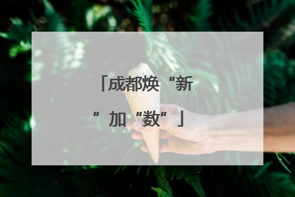 成都焕“新”加“数”
