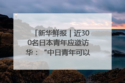 新华鲜报｜近300名日本青年应邀访华：“中日青年可以创造更好的未来”