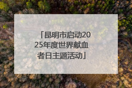 昆明市启动2025年度世界献血者日主题活动